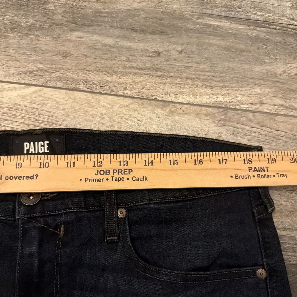 PAIGE Lennox Mens 36 Blue Dark Wash Denim Straight Leg Jeans Cotton Blend - Picture 5 of 8